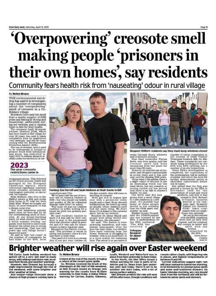 Daily Mail Hillfort kill Creosote Article